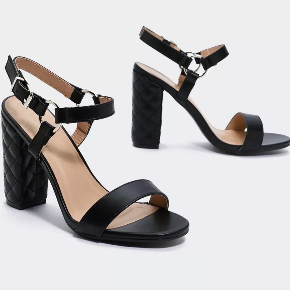 Koi Footwear Quilted Heeled Sandals